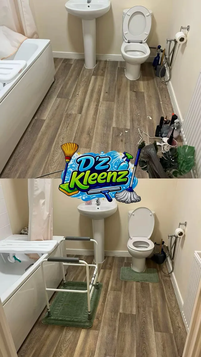 D’Z Kleenz before and after — Bathroom deep clean