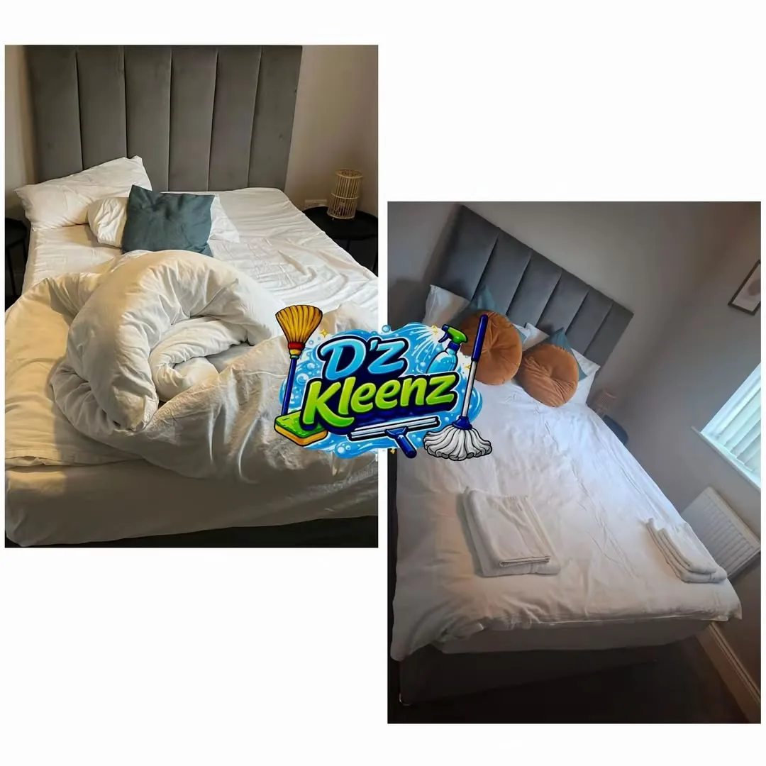 D’Z Kleenz before and after — Bedroom made tidied