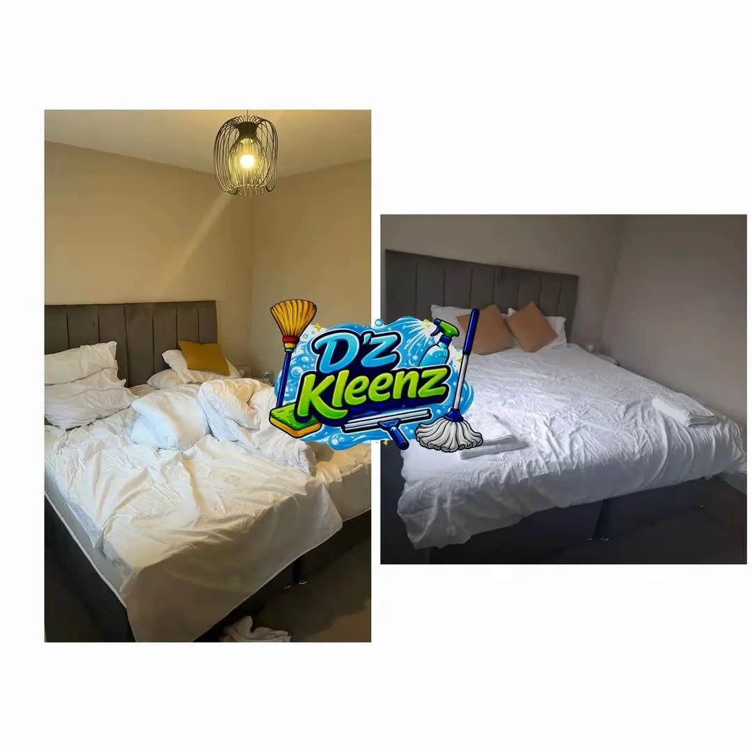D’Z Kleenz before and after — Bedroom reset