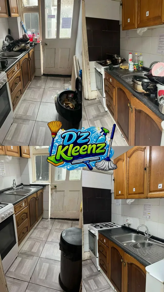 D’Z Kleenz before and after — Kitchen full clean